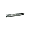 TECHLY Półka 1U 250 mm rack 19, perforowana, czarna 691650TS.1B